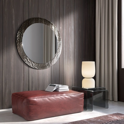 Specchio Iride con cornice in vetro cotto di Stones