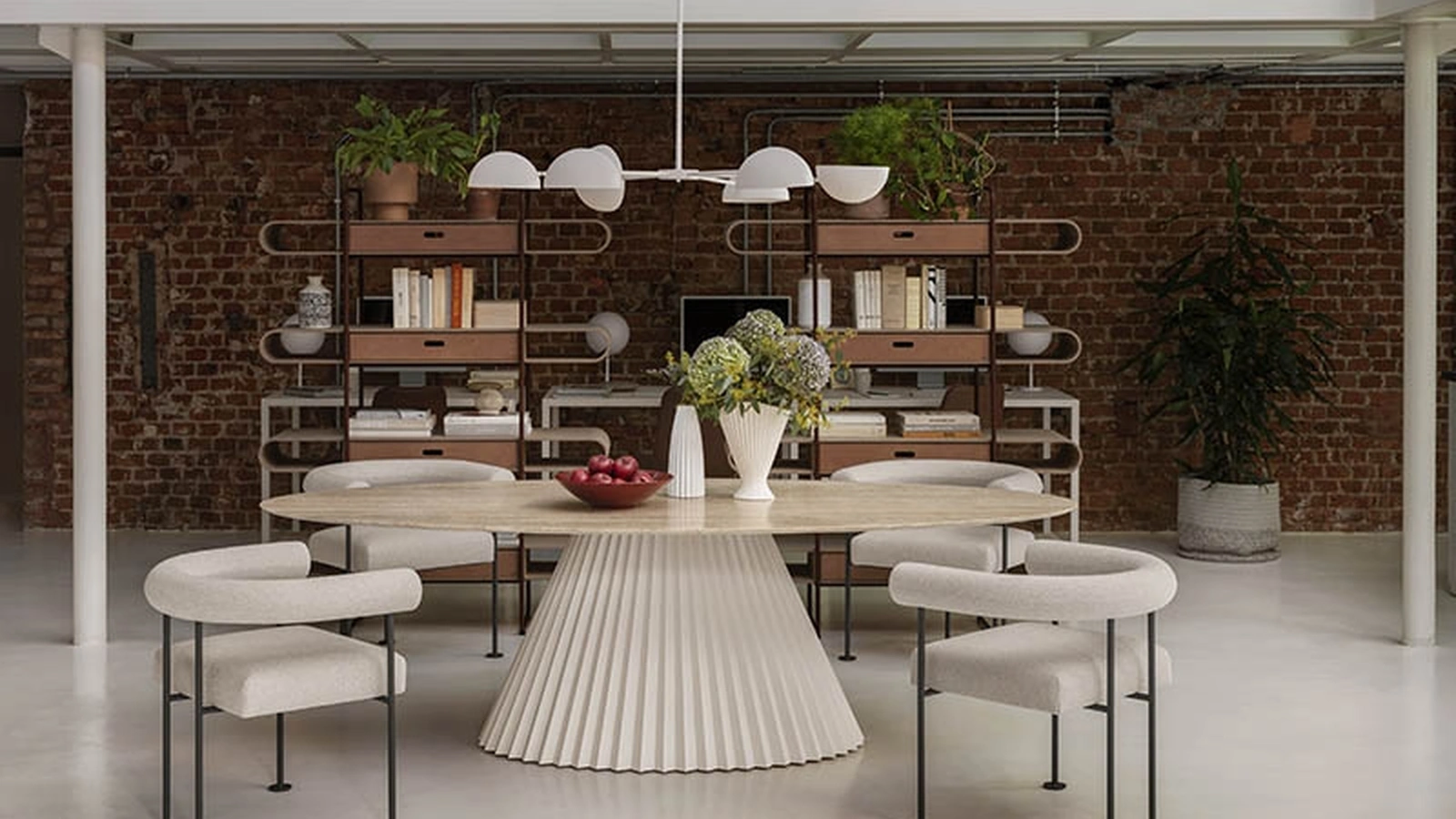 Lampada a sospensione Charlotte a sei luci di Midj