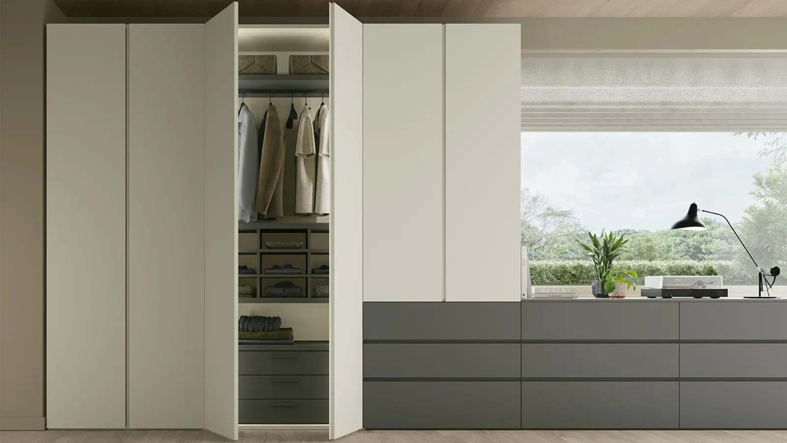 Armadio con ante battenti Gola di Dielle Modus