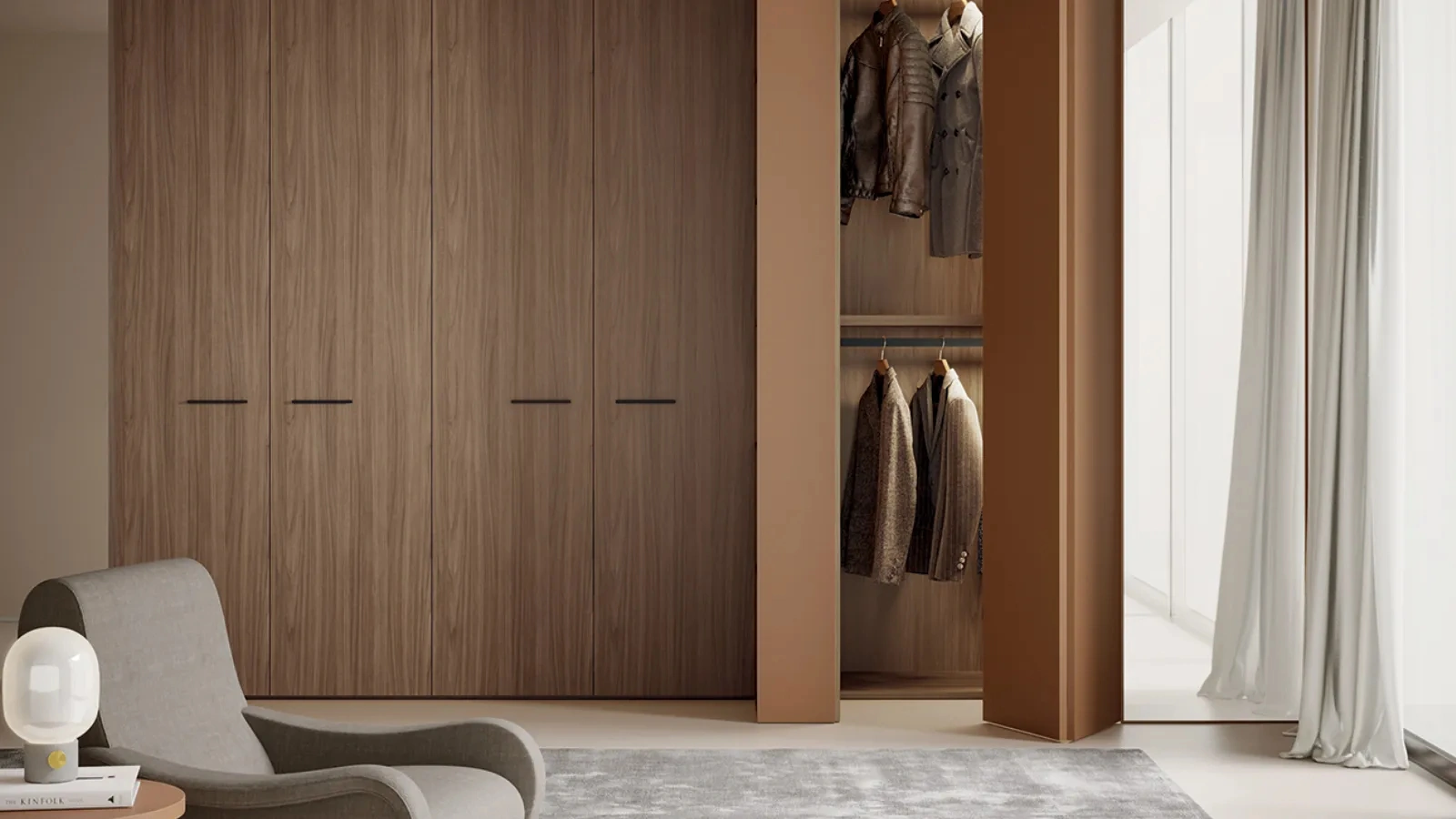 Armadio con ante battenti Plana di Dielle Modus