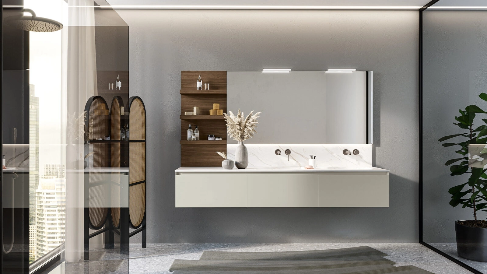 Mobile da Bagno sospeso Airy Edge 01 di RCR
