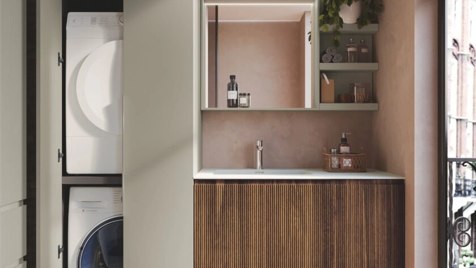 Mobile da Bagno per lavanderia Armonia 12 di RCR