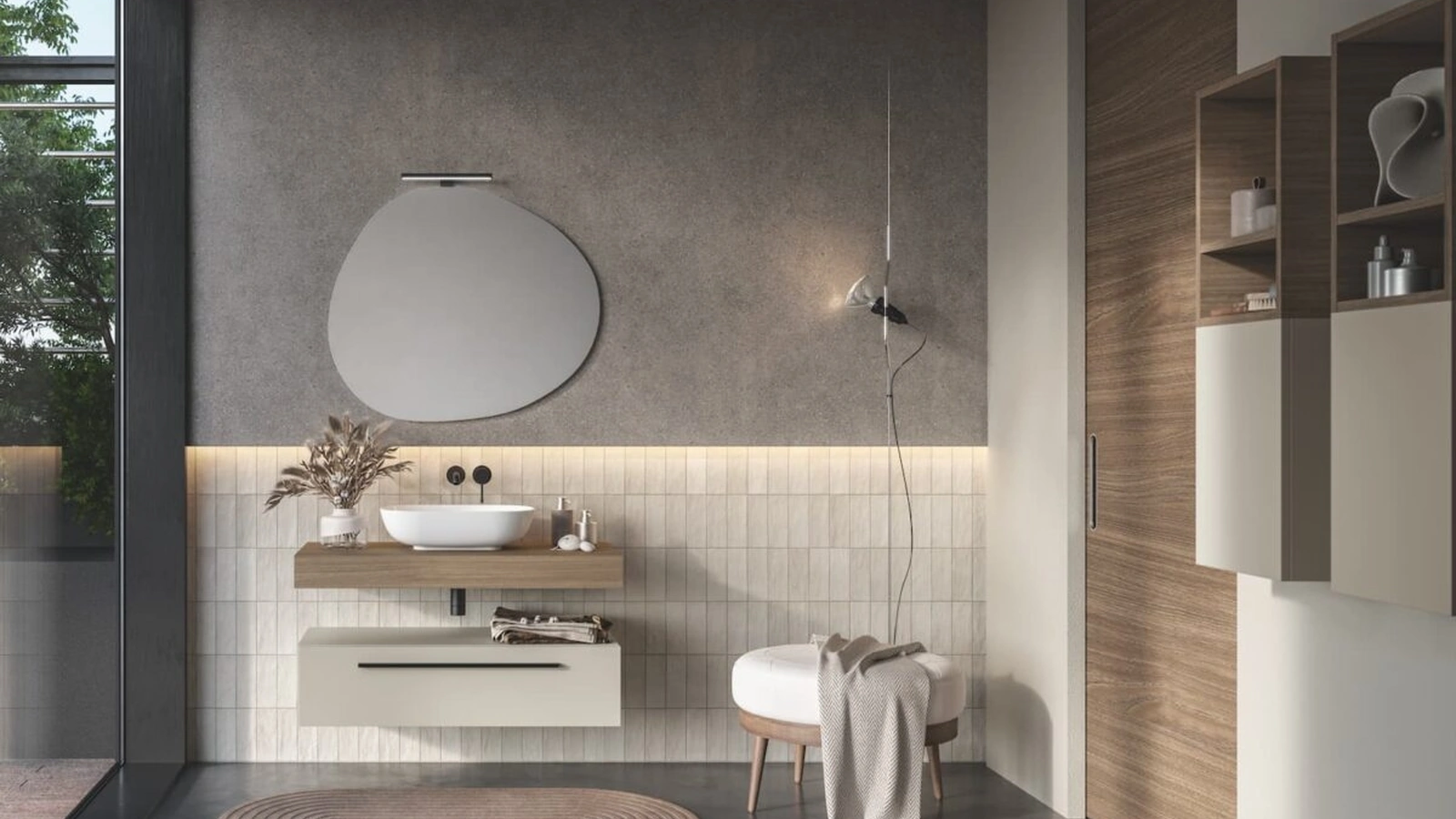 Mobile da Bagno sospeso Fast 04 di RCR