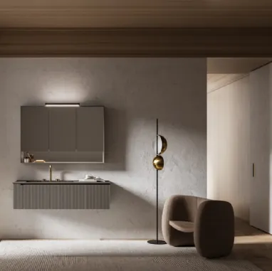 Mobile da Bagno sospeso laccato opaco Vertigo Evolution 10 di Puntotre