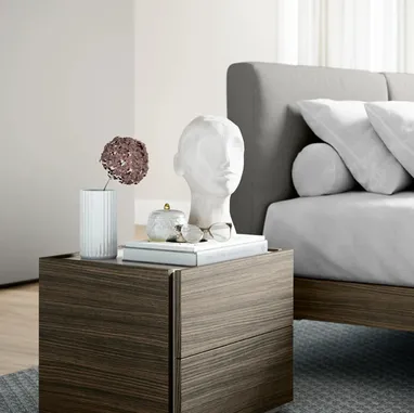 Comodino Free in nobilitato effetto legno di Dielle Modus