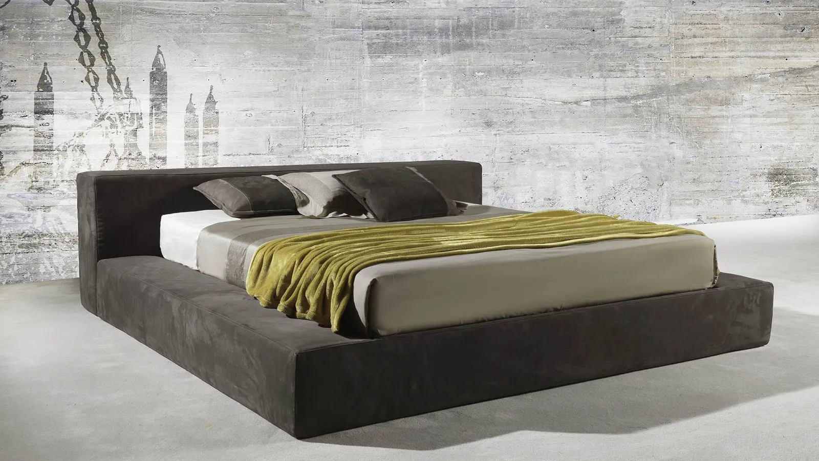 Letto in tessuto Arezzo di GR Salotti