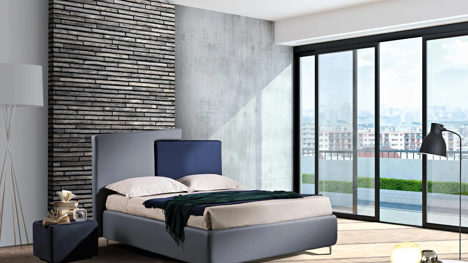 Letto in tessuto Plot di Artigianaletti