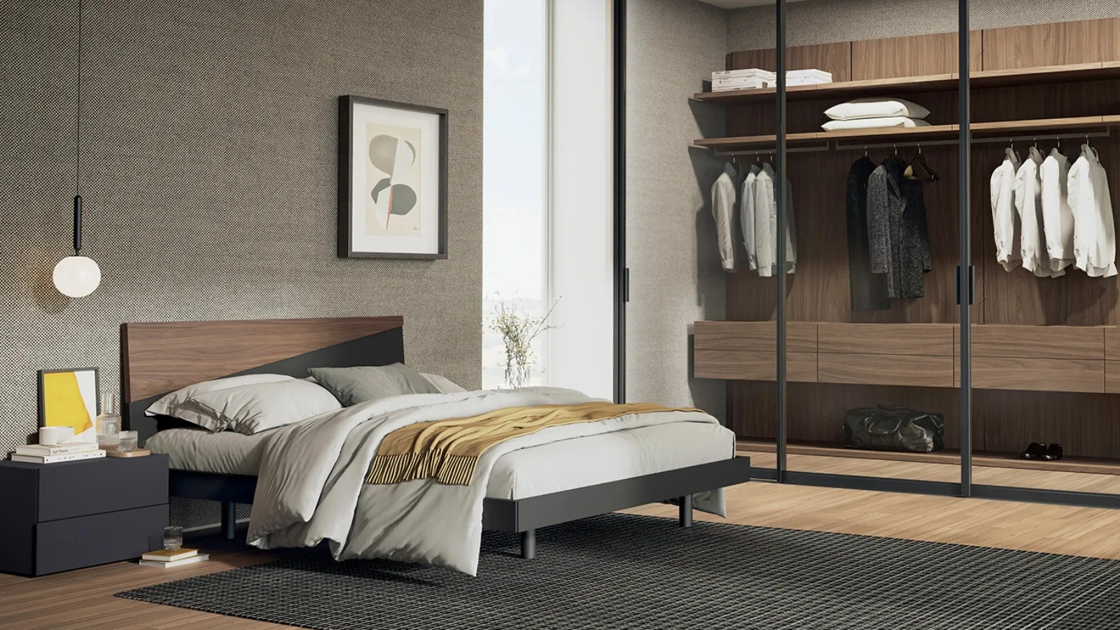 Letto con testiera Atena di Dielle Modus