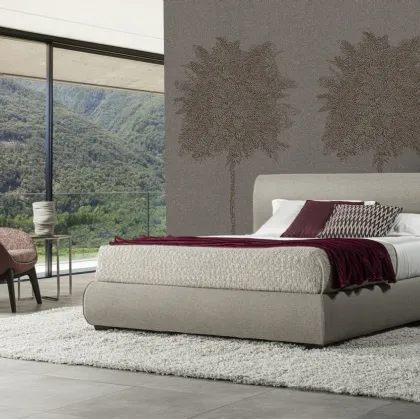 Letto in tessuto Luna Soft di GR Salotti