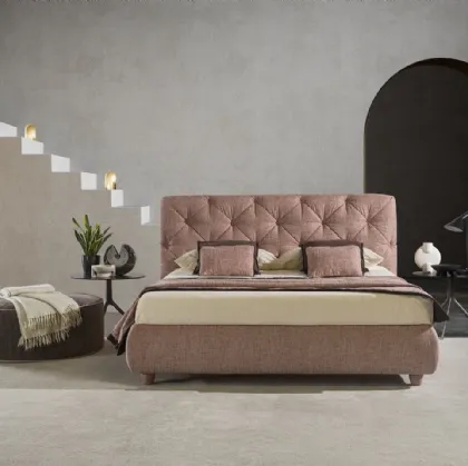 Letto Mary in tessuto imbottito di GR Salotti