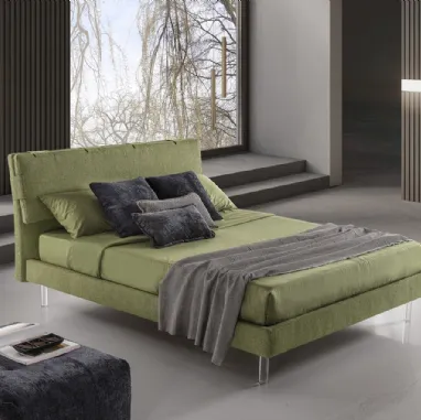 Letto Pisa in tessuto di GR Salotti