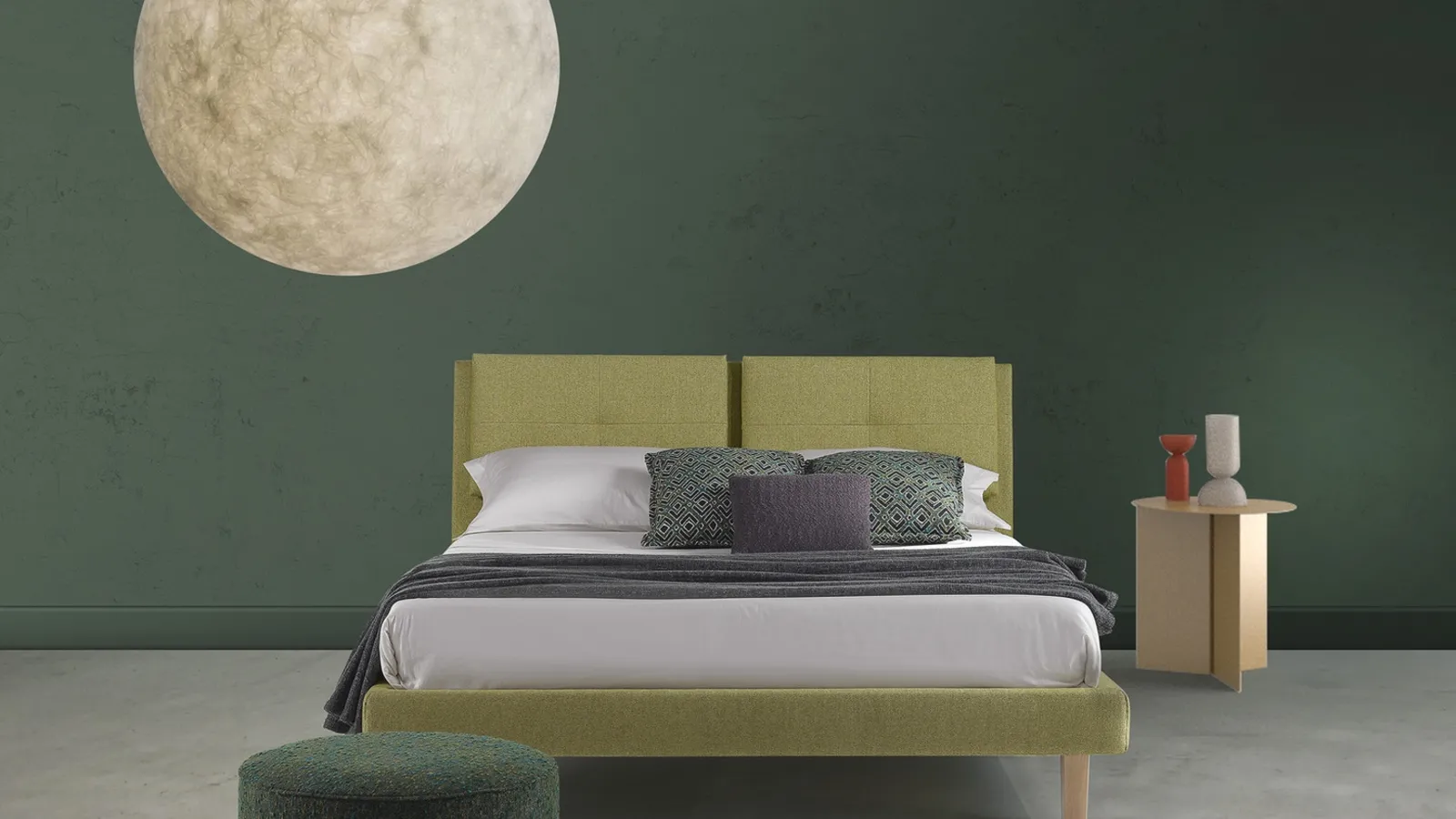 Letto Tia con testiera di GR Salotti