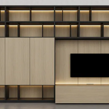 Libreria in essenza legno Barrique di Fratelli Elli