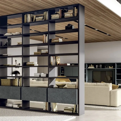 Libreria Line Up 13 bifacciale di Dielle Modus