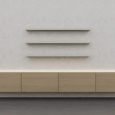 Parete Attrezzata Climb in essenza legno Barrique di Fratelli Elli