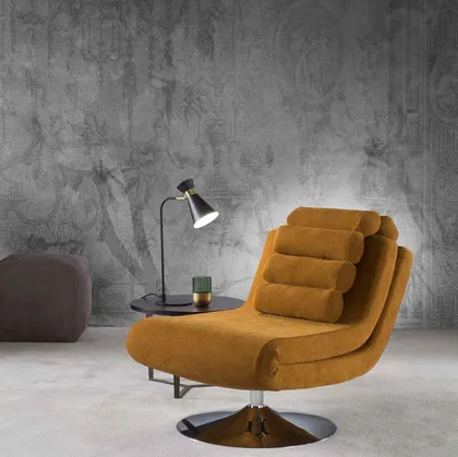 Poltrona di design in tessuto Giulia di GR Salotti