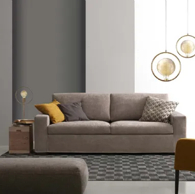 Divano lineare in tessuto Argo di GR Salotti