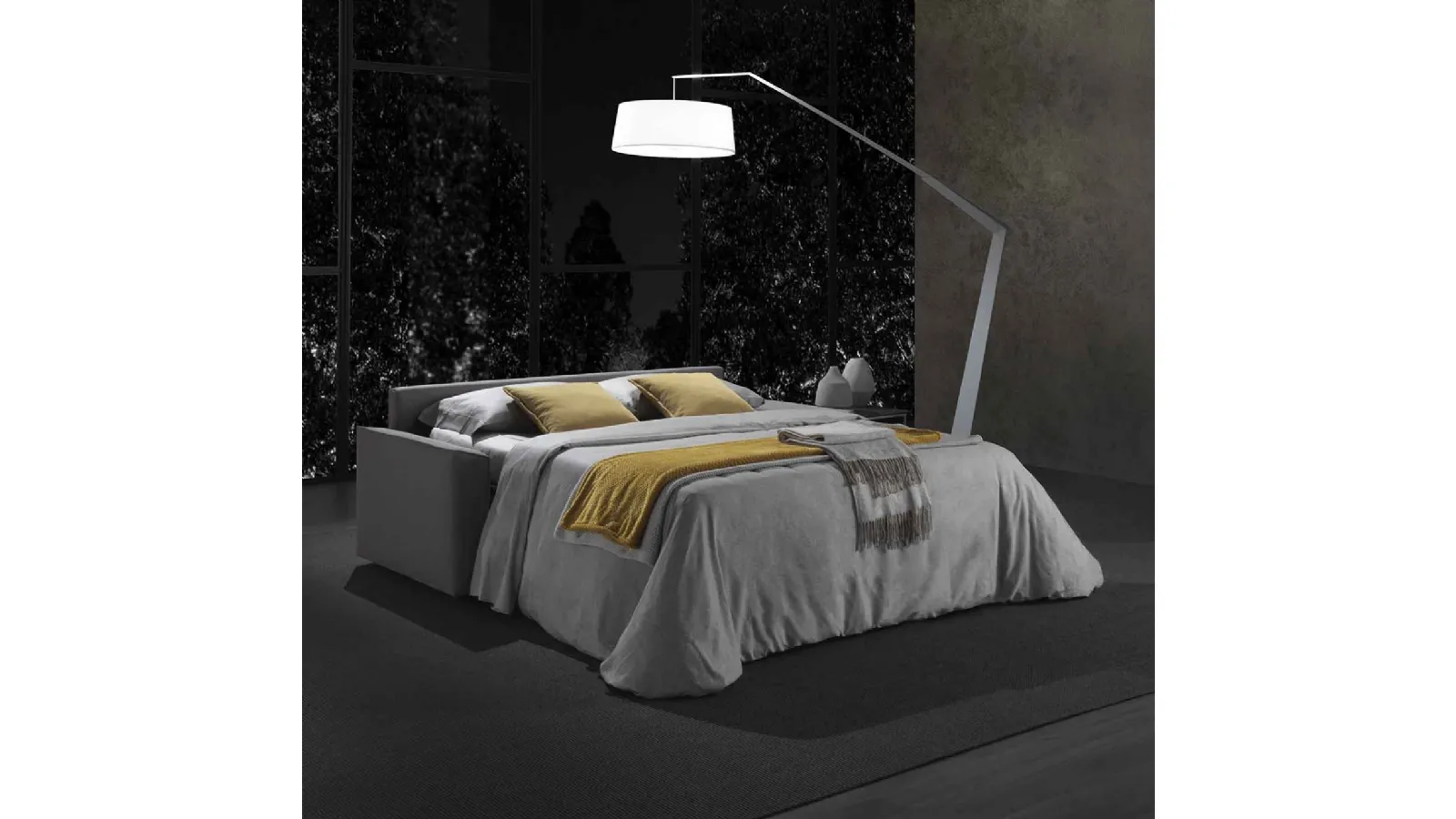 Divano Letto matrimoniale in tessuto Diletto di GR Salotti