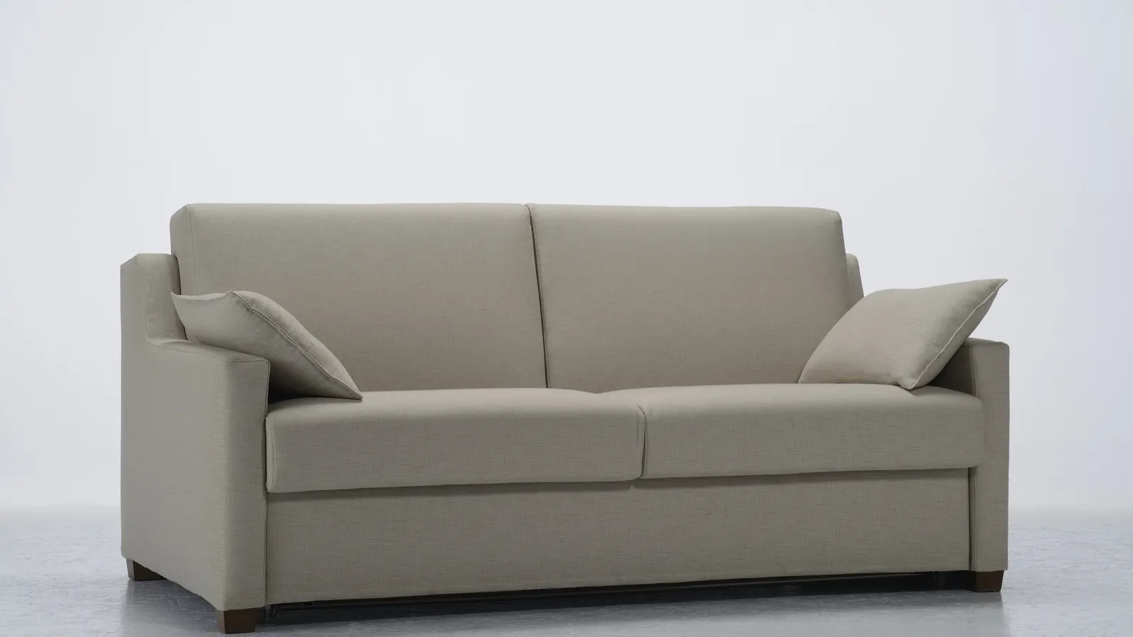 Divano Letto lineare in tessuto Lampo A di GR Salotti