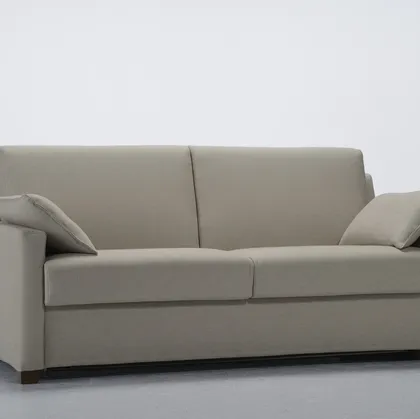 Divano Letto lineare in tessuto Lampo A di GR Salotti