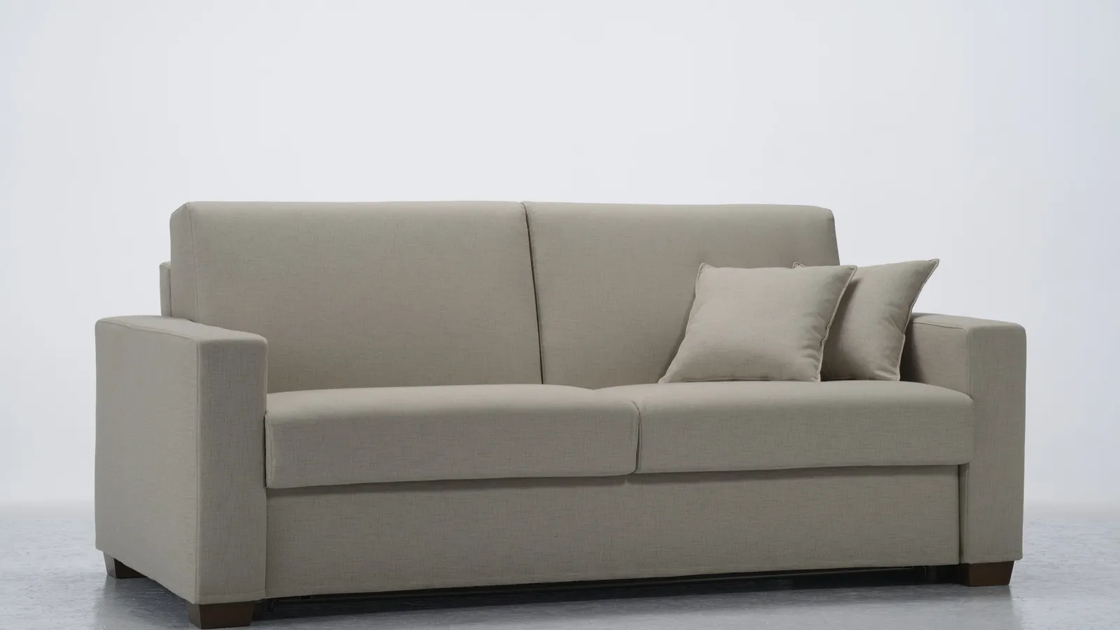 Divano Letto lineare  in tessuto Lampo Q di GR Salotti