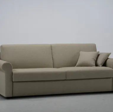 Divano Letto lineare classico in tessuto Lampo R di GR Salotti