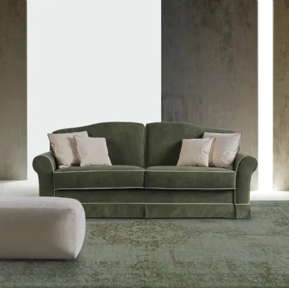 Divano Letto classico in tessuto Lampo V di GR Salotti