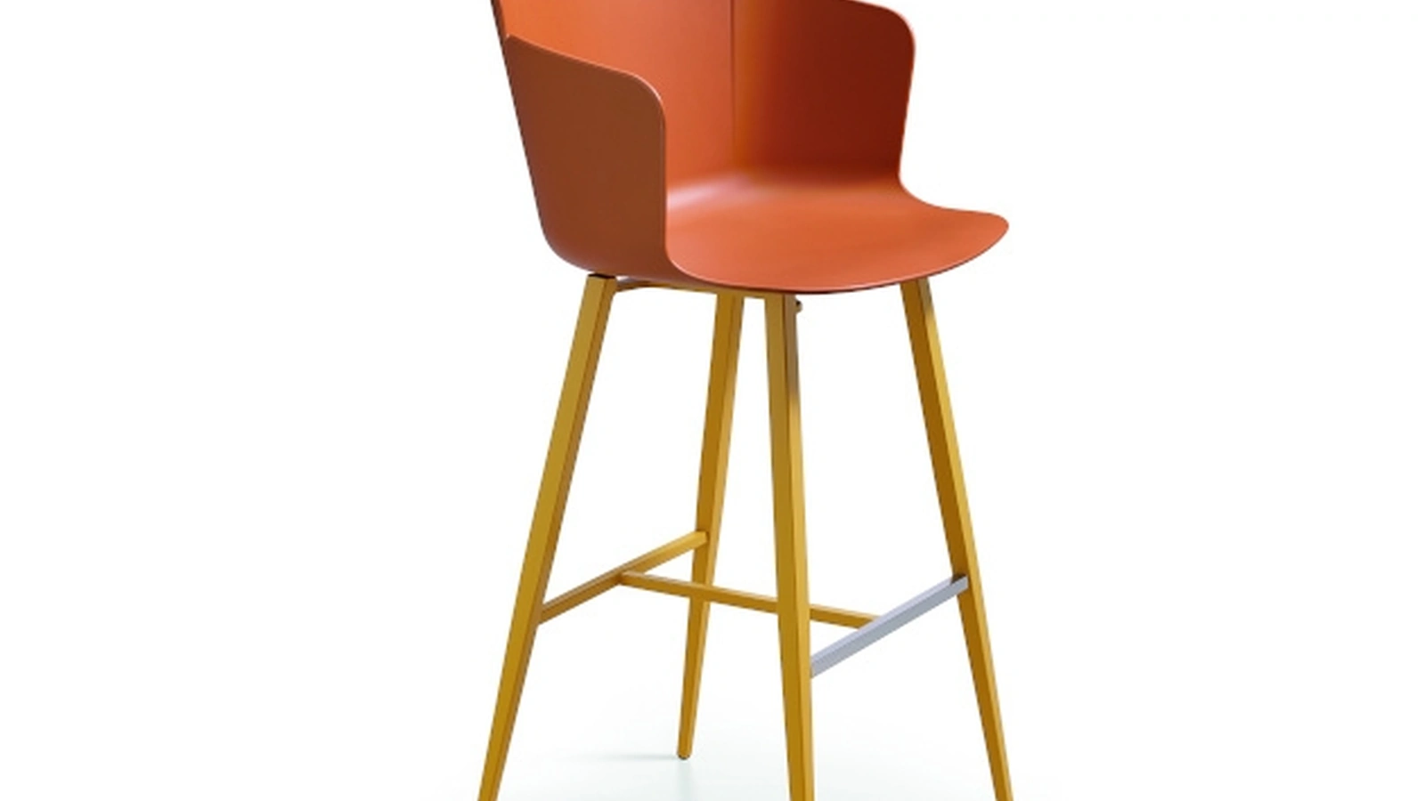 Sgabello Calla in polipropilene di Midj