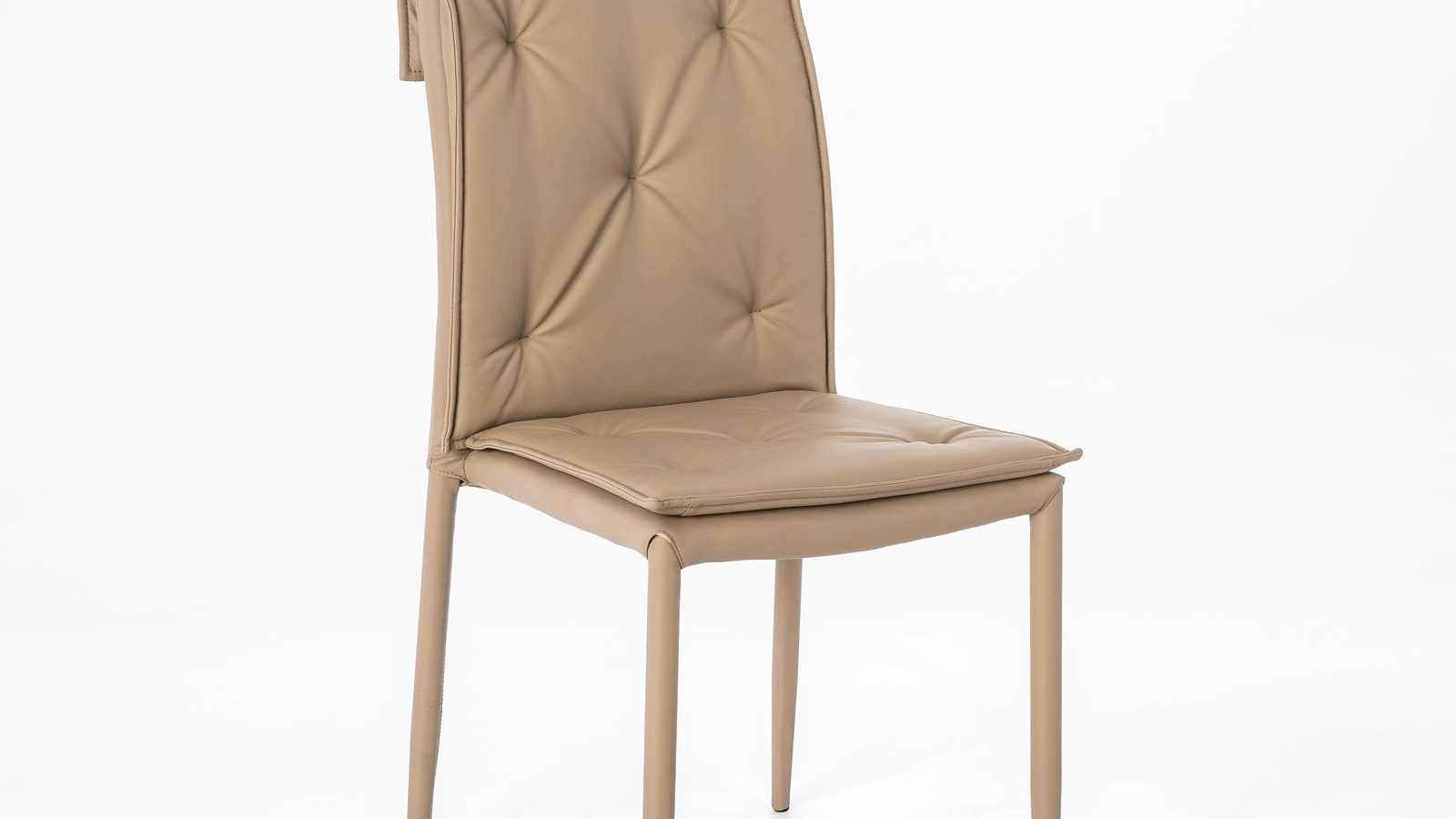 Sedia rivestita in ecopelle Carla di Stones