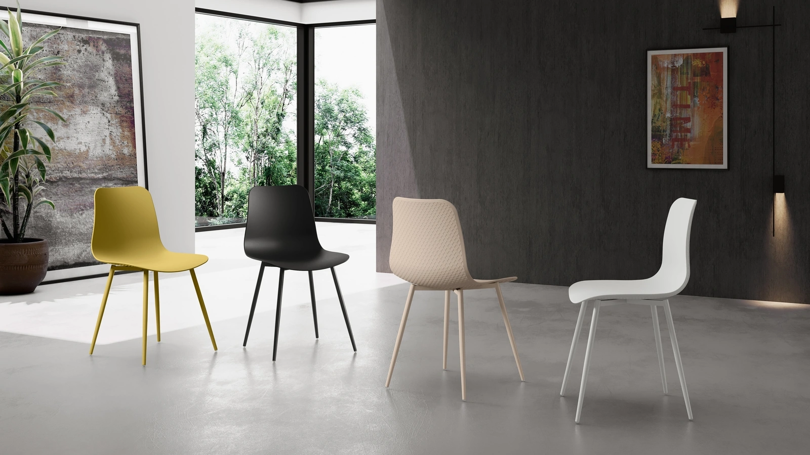 Sedia Cover in polipropilene di Stones