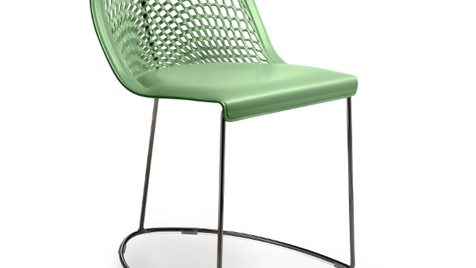 Sedia in cuoio Guapa di Midj