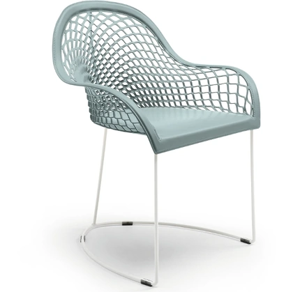 Sedia in cuoio Guapa di Midj