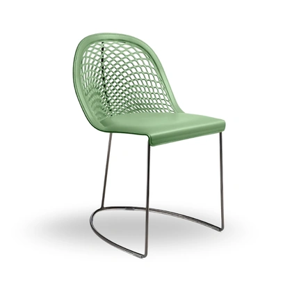 Sedia in cuoio Guapa di Midj