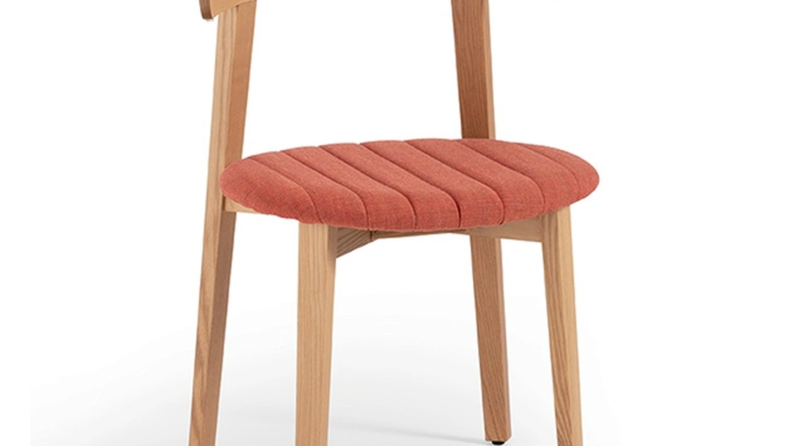 Sedia Maya S L TS in legno con seduta in tessuto di Midj