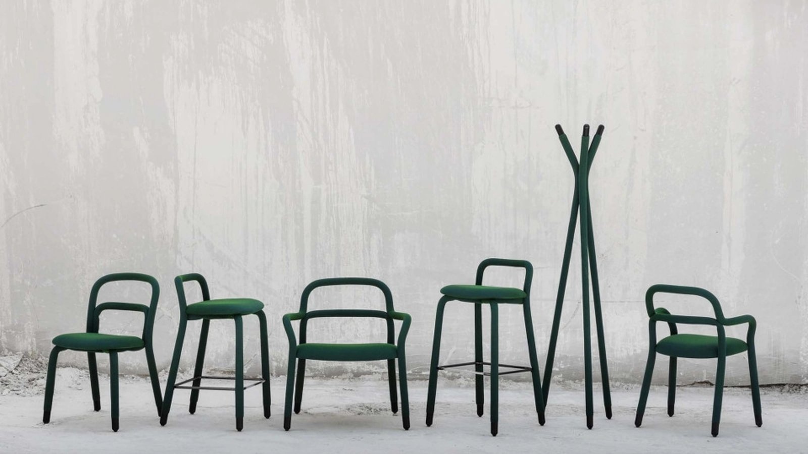 Sedia Pippi rivestita in tessuto di Midj