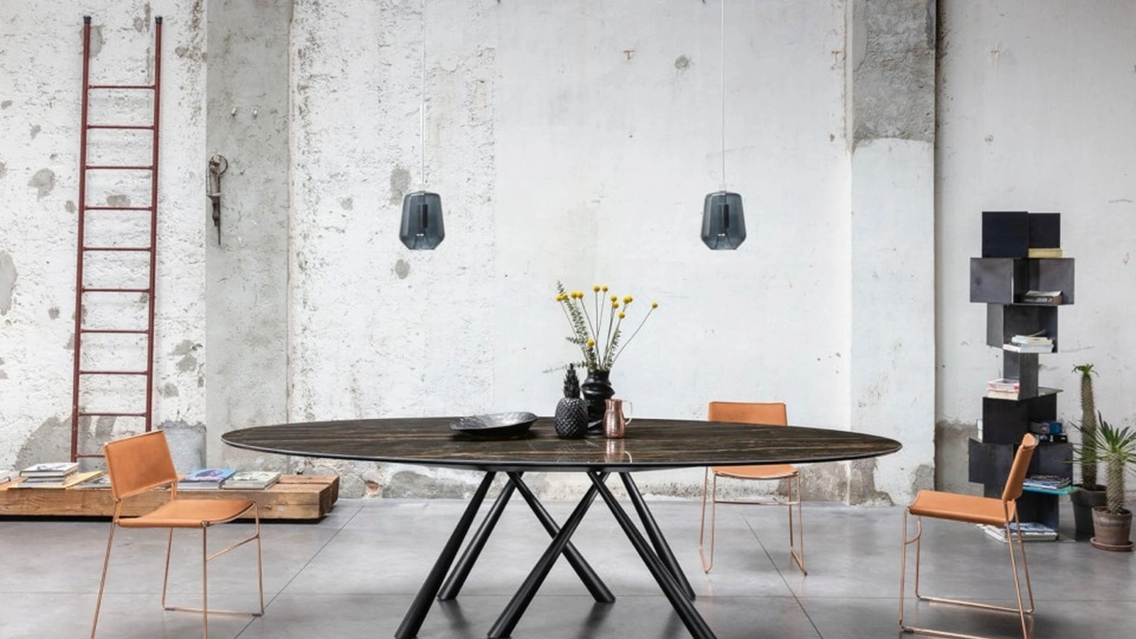 Sedia impilabile Slim S M CU di Midj