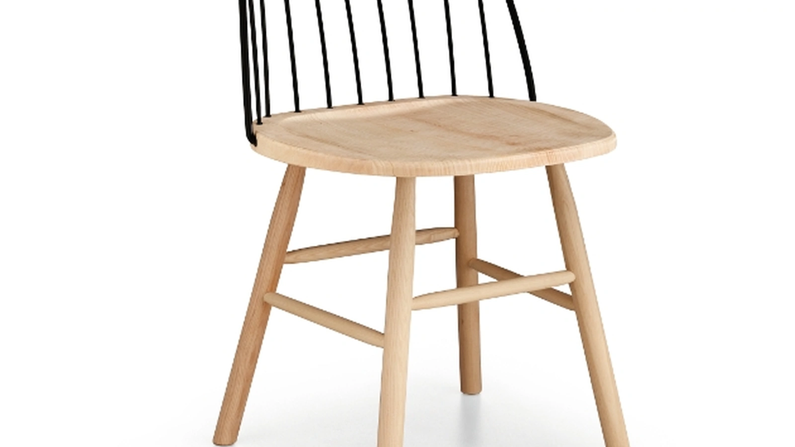 Sedia Strike in legno e metallo di Midj