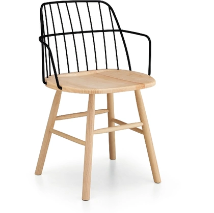 Sedia Strike in legno e metallo di Midj