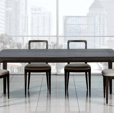 Sedia Venaria in legno con seduta imbottita di Fratelli Elli