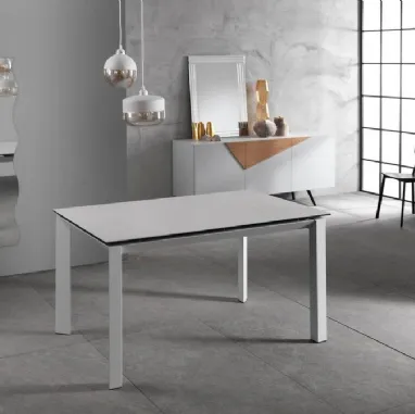 Tavolo Account con top in ceramica di Stones