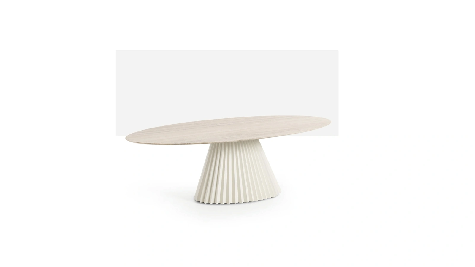Tavolo Plissé Ellittico di Midj