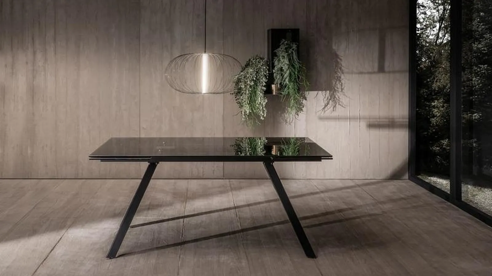 Tavolo allungabile Smokey di Stones